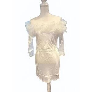 For Love & Lemons Mila Mini Bridal Dress, Medium (NWT)